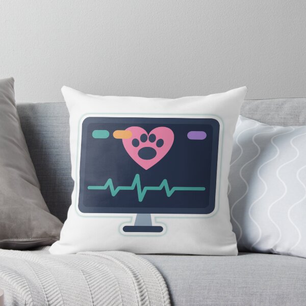 Item preview, Vet Tech Anesthesia Monitor Paw Heartbeat Sticker designed and sold by NTOO.