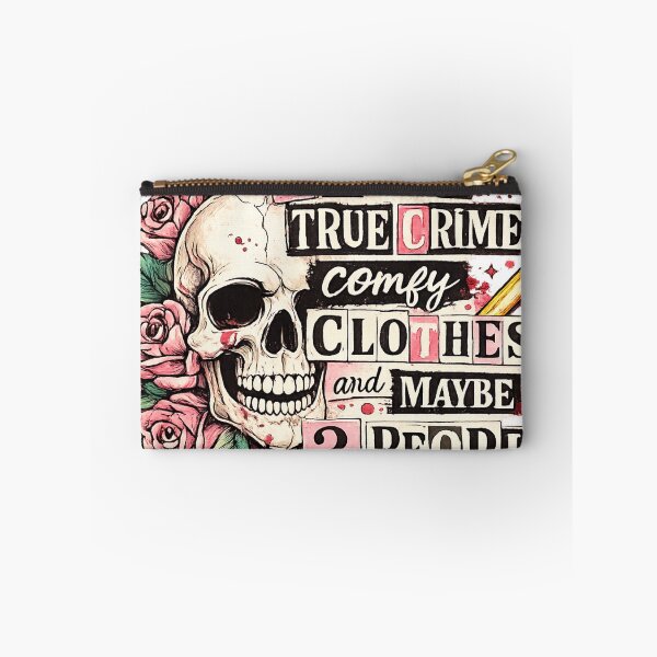 Item preview, I Like True Crime Comfy Clothes And Maybe 3 People Funny Skull Gift T-Shirt designed and sold by konfikkonfik.