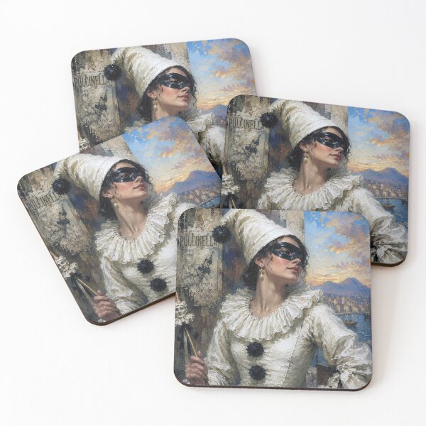 Item preview, Pulcinella – The Italian Jester painting. designed and sold by GalleryKauffeld.