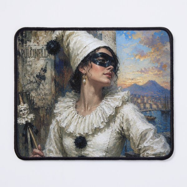 Item preview, Pulcinella – The Italian Jester painting. designed and sold by GalleryKauffeld.