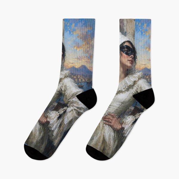 Item preview, Pulcinella – The Italian Jester painting. designed and sold by GalleryKauffeld.