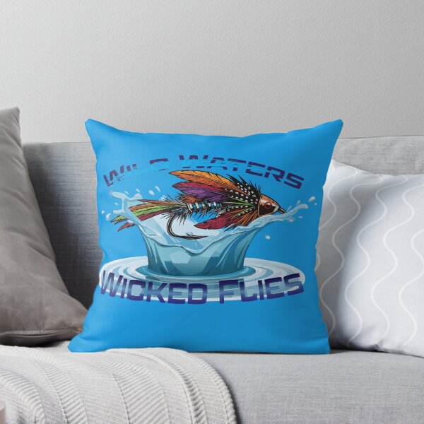 Item preview, Wild Waters Wicked Flies fly fishing illustration stripping streamers. designed and sold by Art-Horizon.