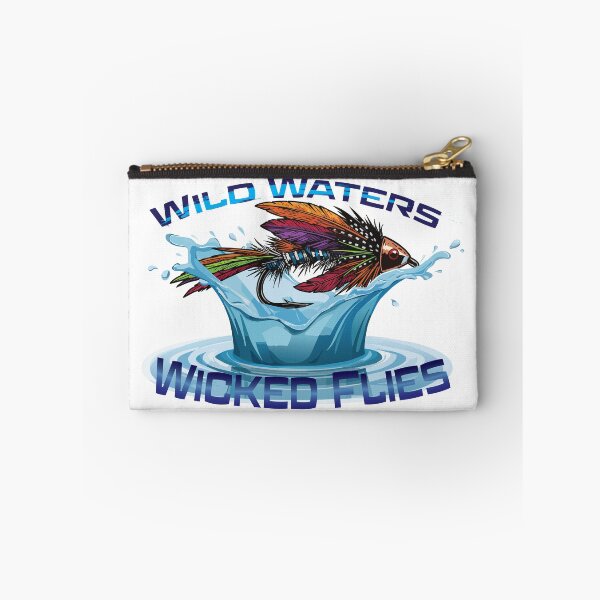 Item preview, Wild Waters Wicked Flies fly fishing illustration stripping streamers. designed and sold by Art-Horizon.