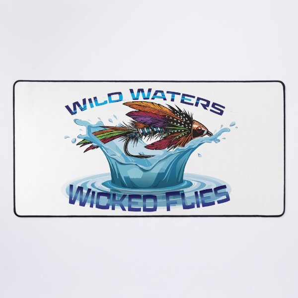 Item preview, Wild Waters Wicked Flies fly fishing illustration stripping streamers. designed and sold by Art-Horizon.