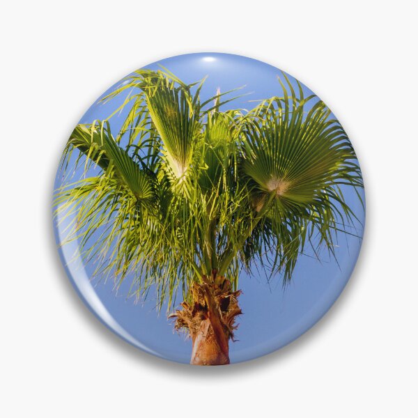 Item preview, Tall Palm Tree Against Clear Blue Sky - Tropical Summer Landscape With Sunny Vacation Vibe designed and sold by Nmallia.