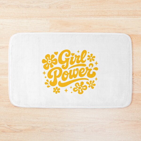 Item preview, Retro Girl Power Groovy Yellow Typography designed and sold by cutepid.
