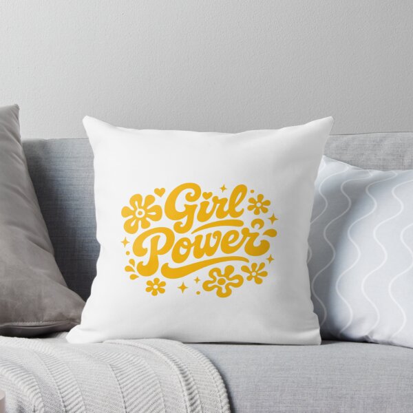 Item preview, Retro Girl Power Groovy Yellow Typography designed and sold by cutepid.