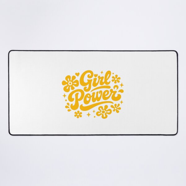 Item preview, Retro Girl Power Groovy Yellow Typography designed and sold by cutepid.