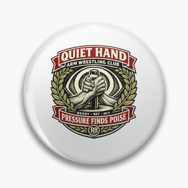 Item preview, Quiet Hand Arm Wrestling Club designed and sold by Rhubarb Bridge Merch.