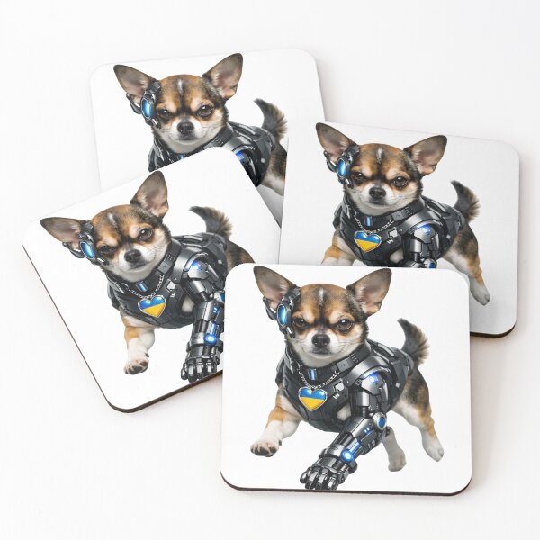 Item preview, Cyberpunk Chihuahua with Robotic Armor designed and sold by Agnisherl.