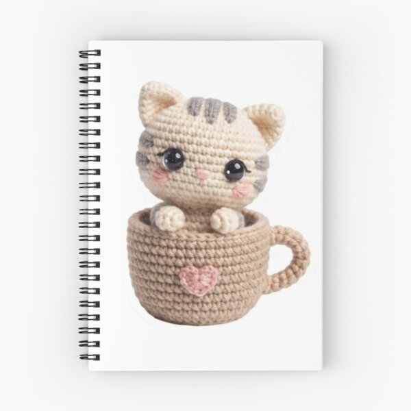 Item preview, Crochet Cat in Teacup designed and sold by Snurly.