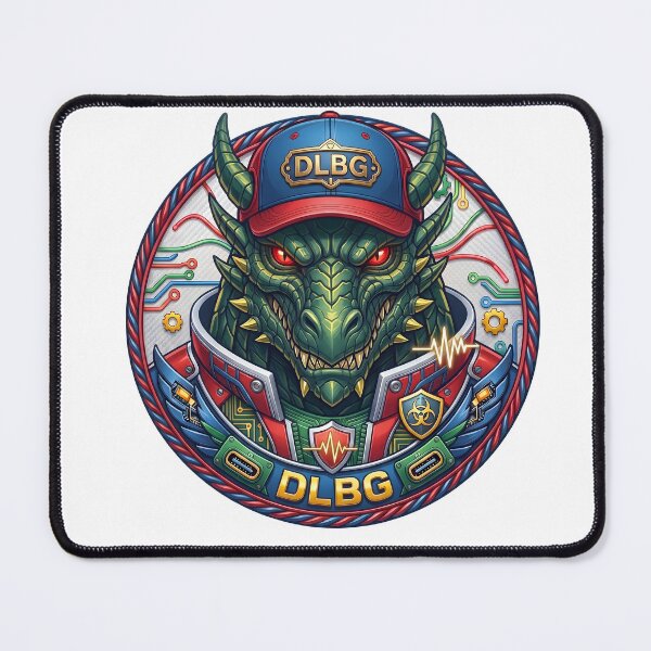 Item preview, Cyberpunk Dragon Badge - Techno Beast Vibrant Edition by DLBG designed and sold by DLBG-STORE.