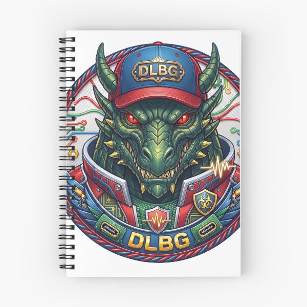 Item preview, Cyberpunk Dragon Badge - Techno Beast Vibrant Edition by DLBG designed and sold by DLBG-STORE.