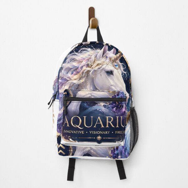 Item preview, Aquarius Mystical Unicorn Water Bearer designed and sold by Zodiac Celestial Art.