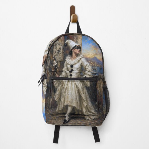 Item preview, Female Pulcinella – The Italian Jester painting. designed and sold by GalleryKauffeld.