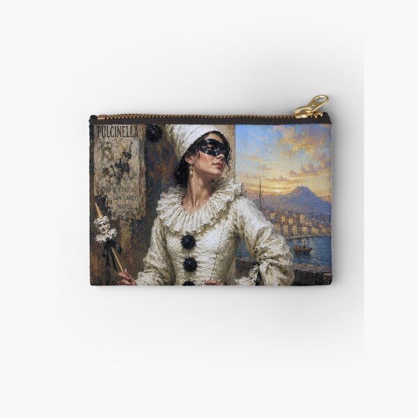 Item preview, Female Pulcinella – The Italian Jester painting. designed and sold by GalleryKauffeld.