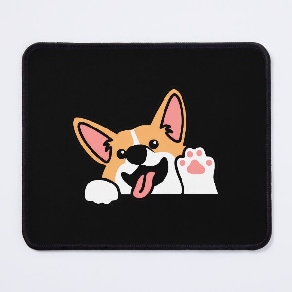 Item preview, Cute Waving Corgi Dog Pal Greeting designed and sold by Dmo3HarkoArt.