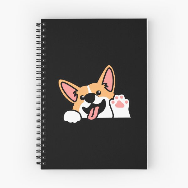 Item preview, Cute Waving Corgi Dog Pal Greeting designed and sold by Dmo3HarkoArt.