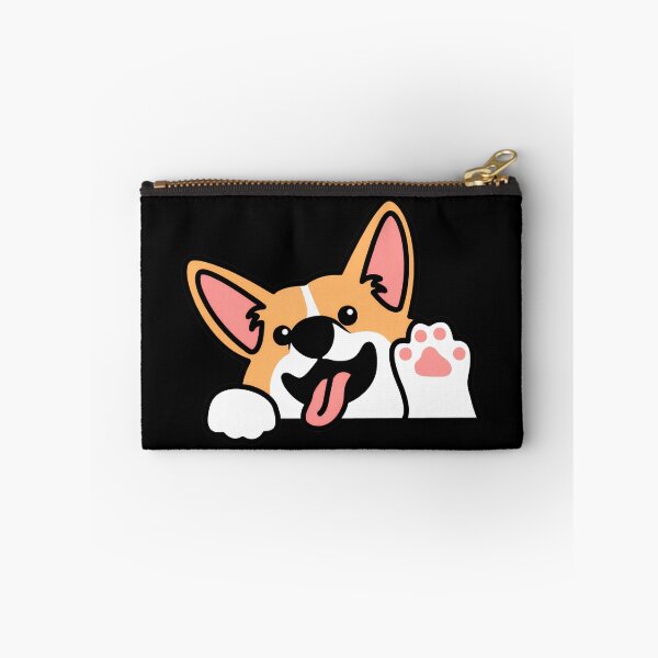 Item preview, Cute Waving Corgi Dog Pal Greeting designed and sold by Dmo3HarkoArt.