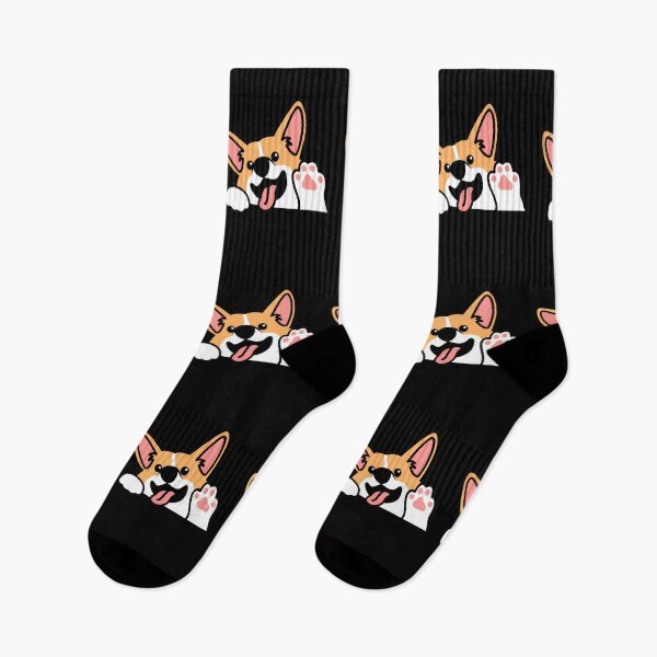 Item preview, Cute Waving Corgi Dog Pal Greeting designed and sold by Dmo3HarkoArt.