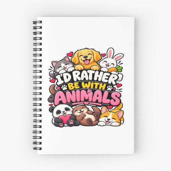 Item preview, I’d Rather Be With Animals Cute Animal Lover Minimalist Design designed and sold by Lovestickerco.