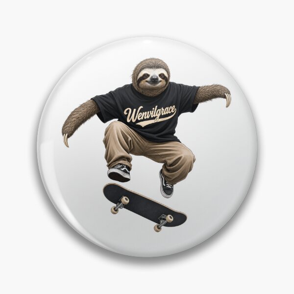 Item preview, Skateboarding Sloth Gift designed and sold by Wenvilgrace.