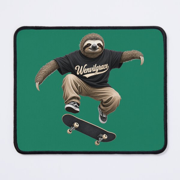 Item preview, Skateboarding Sloth Gift designed and sold by Wenvilgrace.