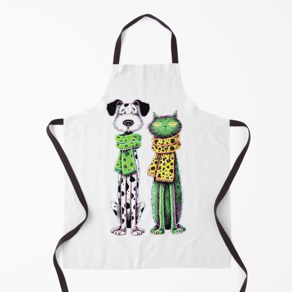 Item preview, Dog & Cat with Cozy Scarves designed and sold by MyCalmDraw.