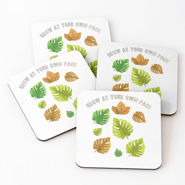 Item preview, Grow At Your Own Pace Botanical Leaves Design designed and sold by BarakahCrafts.