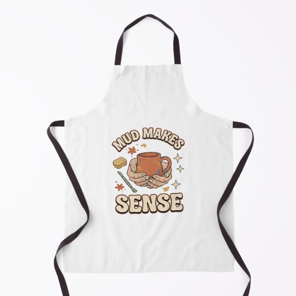 Item preview, Mud Makes Sense Retro Pottery Art designed and sold by GoofyShopp.