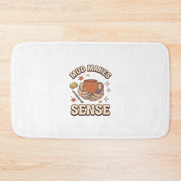 Item preview, Mud Makes Sense Retro Pottery Art designed and sold by GoofyShopp.