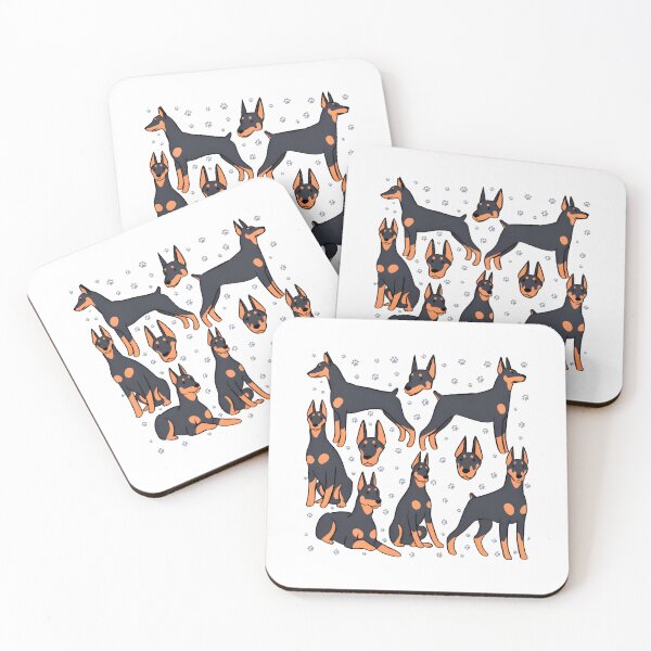 Item preview, Doberman Dog Breed Art with Paw Prints designed and sold by Dmo3HarkoArt.