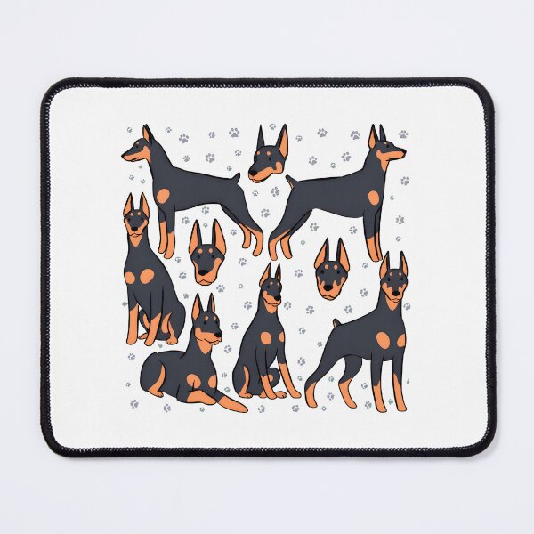 Item preview, Doberman Dog Breed Art with Paw Prints designed and sold by Dmo3HarkoArt.