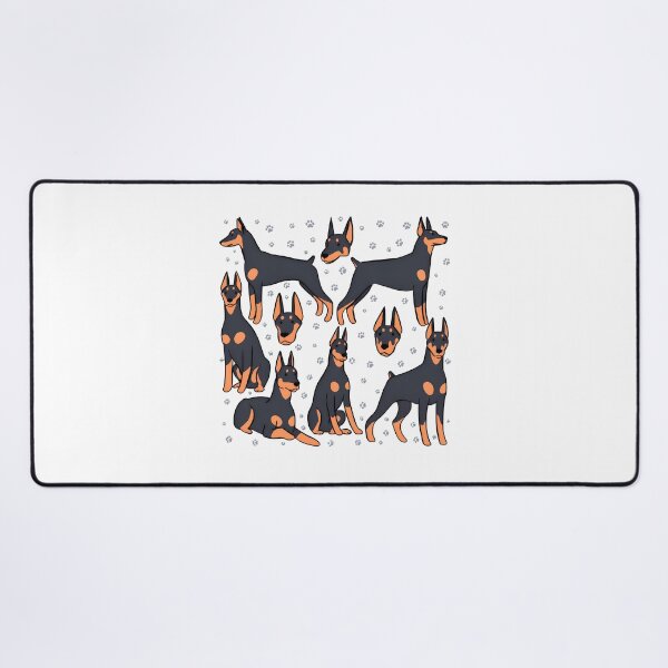 Item preview, Doberman Dog Breed Art with Paw Prints designed and sold by Dmo3HarkoArt.