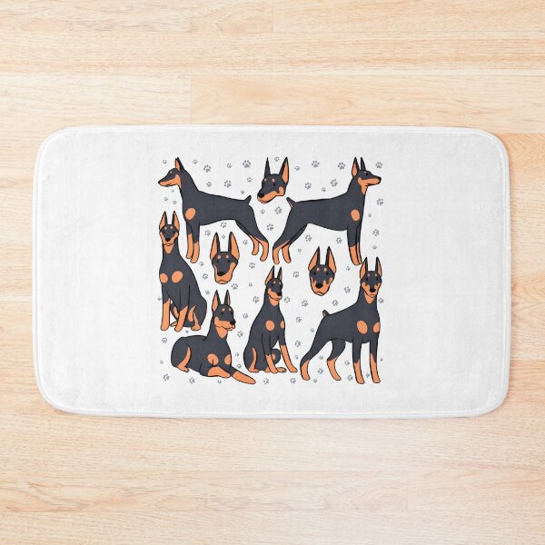 Item preview, Doberman Dog Breed Art with Paw Prints designed and sold by Dmo3HarkoArt.