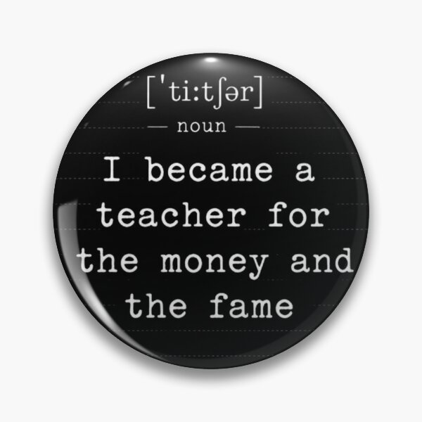 Item preview, I Became An English Teacher For The Money And The Fame Funny Sarcastic Quote Notebook designed and sold by thoughtswear.