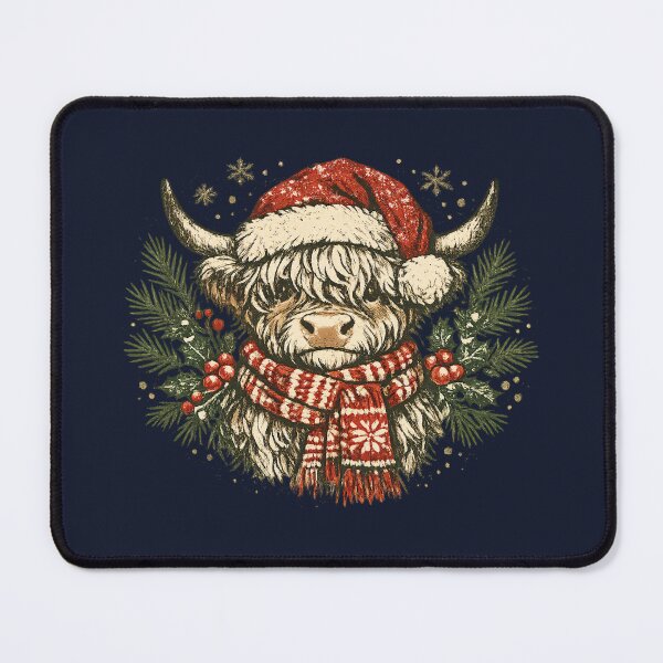 Item preview, Cute Christmas Highland Cow – Festive Rustic Farmhouse Holiday Winter Gift designed and sold by Artycom.