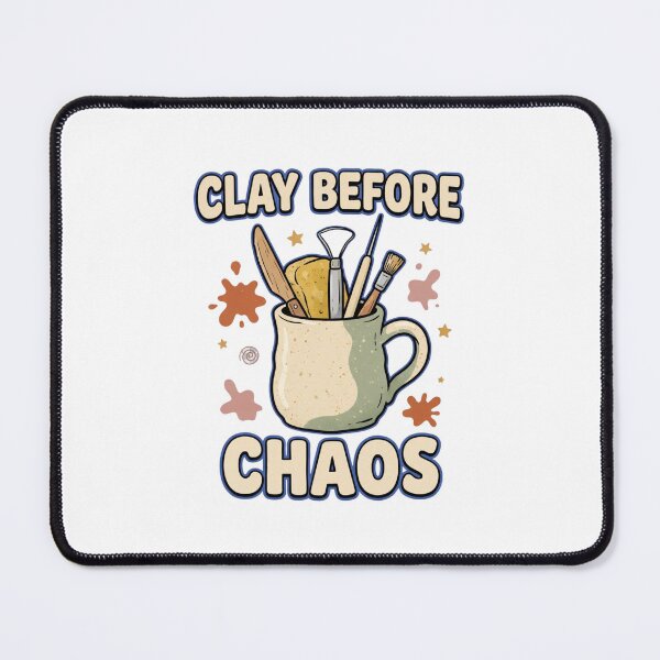 Item preview, Clay Before Chaos Funny Pottery Art designed and sold by GoofyShopp.