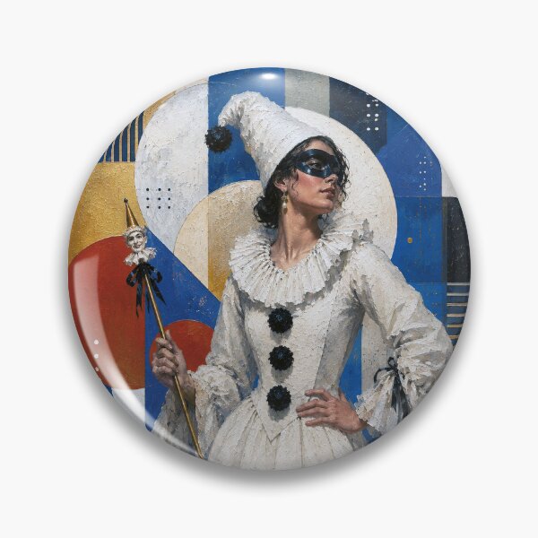 Item preview, A cubistic Pulcinella – A Venetian Tale designed and sold by GalleryKauffeld.