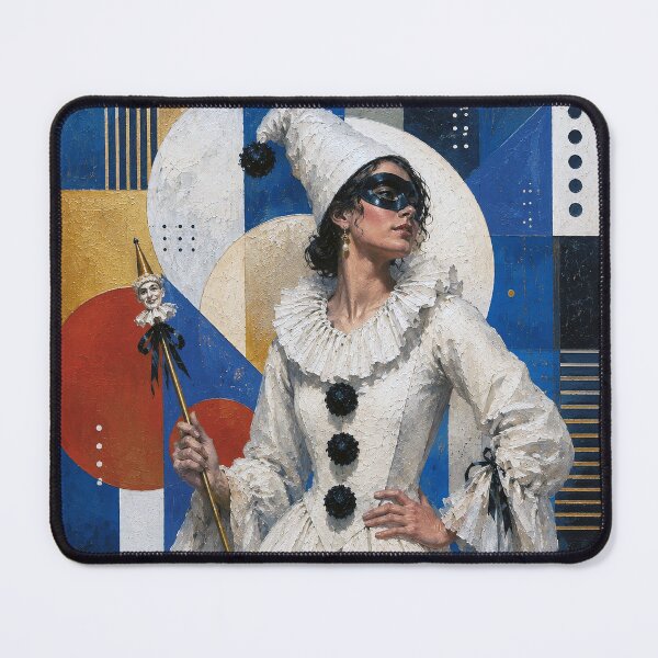 Item preview, A cubistic Pulcinella – A Venetian Tale designed and sold by GalleryKauffeld.