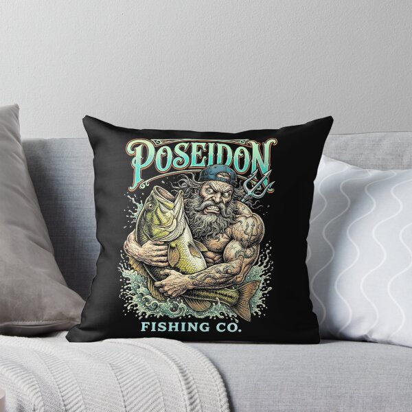 Item preview, Funny Fishing Dad Poseidon God Of The Sea Bass Fisherman designed and sold by GrandeDuc.