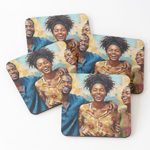 Item preview, Joyful Siblings in Vibrant Color designed and sold by ArtFrameStudio.