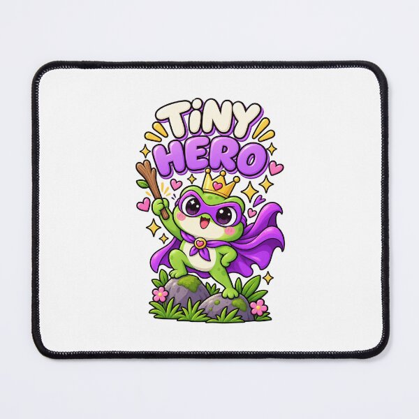 Item preview, Tiny Hero Frog – Cute Superhero designed and sold by JPCuteDesign.