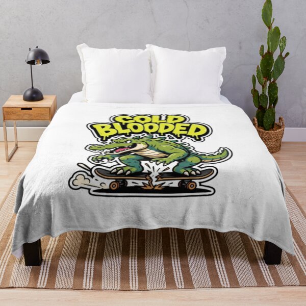 Item preview, Cold Blooded Alligator Skateboard Monster Character designed and sold by TeeDesignMaster.