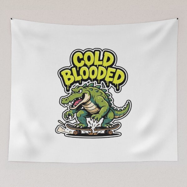 Item preview, Cold Blooded Alligator Skateboard Monster Character designed and sold by TeeDesignMaster.