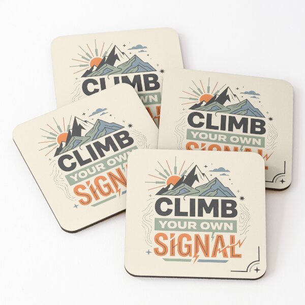 Item preview, Climb Your Own Signal Mountain Adventure Gen Z Motivational Graphic designed and sold by MCV-Designs.