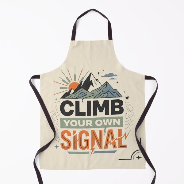 Item preview, Climb Your Own Signal Mountain Adventure Gen Z Motivational Graphic designed and sold by MCV-Designs.