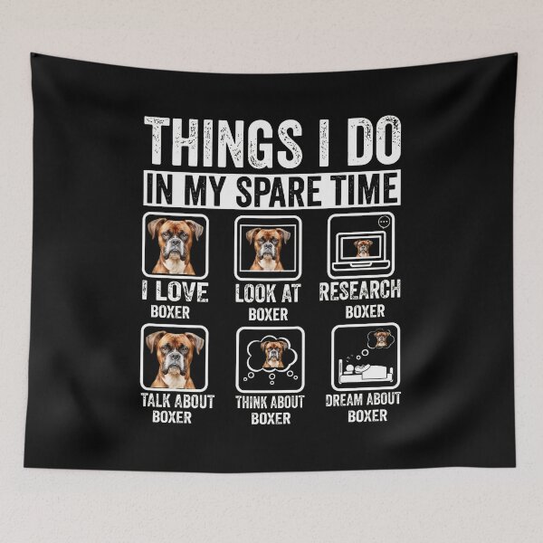 Item preview, Things I Do In My Spare Time Boxer Dog Lover Graphic designed and sold by Dmo3HarkoArt.