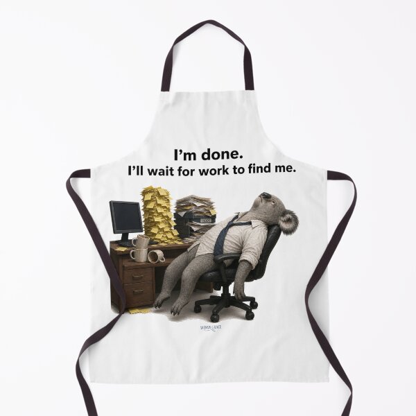 Item preview, The "I'm Done" Office Koala designed and sold by Wenvilgrace.