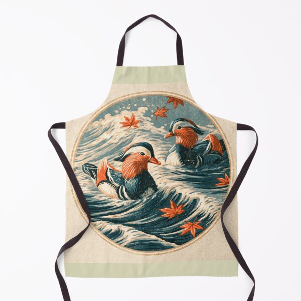 Item preview, Ukiyo-e Mandarin Ducks Japanese Woodblock Print designed and sold by GrinGalore.